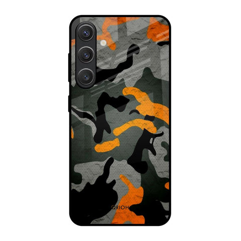 Camouflage Orange Samsung Galaxy S25 5G Glass Back Cover Online