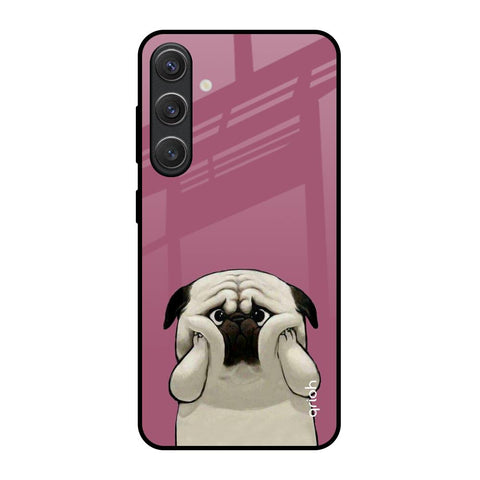 Funny Pug Face Samsung Galaxy S25 5G Glass Back Cover Online