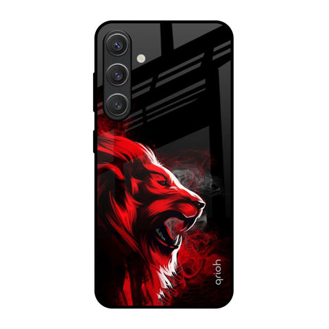 Red Angry Lion Samsung Galaxy S25 5G Glass Back Cover Online