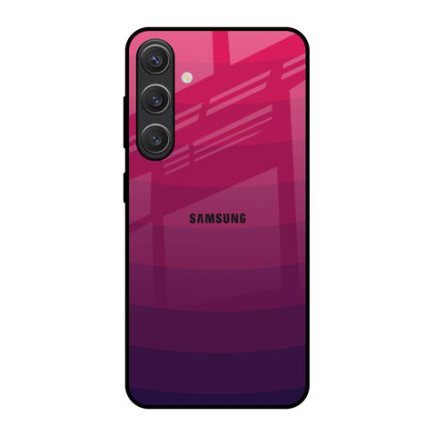 Wavy Pink Pattern Samsung Galaxy S25 5G Glass Back Cover Online