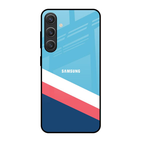 Pink & White Stripes Samsung Galaxy S25 5G Glass Back Cover Online