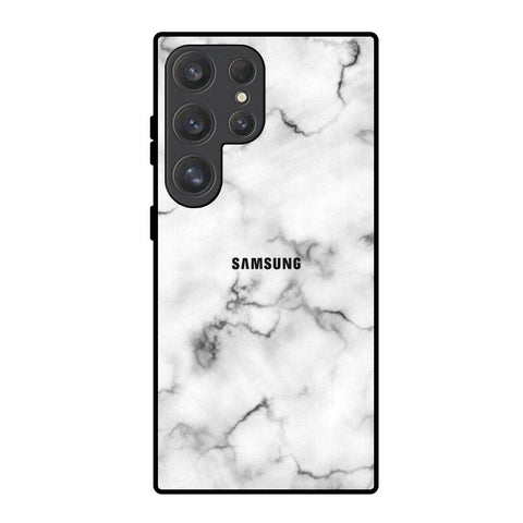 Satin White Marble Samsung Galaxy S25 Ultra 5G Glass Back Cover Online