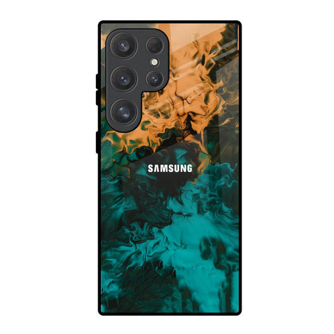 Watercolor Wave Samsung Galaxy S25 Ultra 5G Glass Back Cover Online