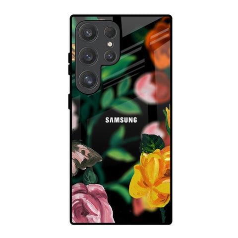 Flowers & Butterfly Samsung Galaxy S25 Ultra 5G Glass Back Cover Online