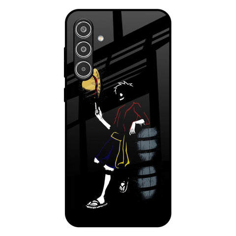 Luffy Line Art Samsung Galaxy A56 5G Glass Back Cover Online
