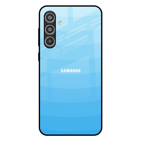 Wavy Blue Pattern Samsung Galaxy A56 5G Glass Back Cover Online