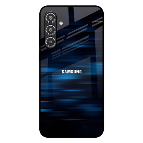 Blue Rough Abstract Samsung Galaxy A56 5G Glass Back Cover Online