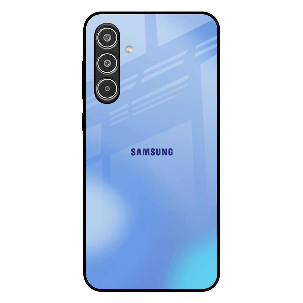 Vibrant Blue Texture Samsung Galaxy A36 5G Glass Back Cover Online