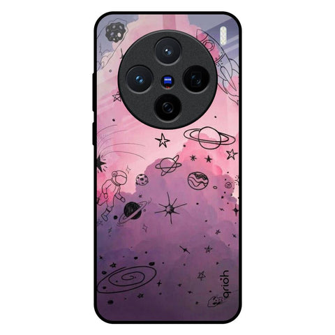 Space Doodles Vivo X200 5G Glass Back Cover Online
