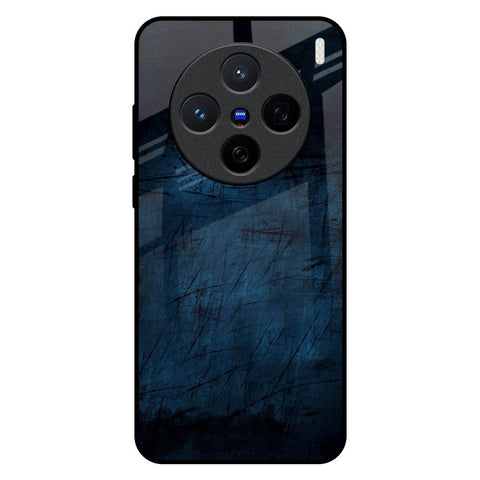 Dark Blue Grunge Vivo X200 5G Glass Back Cover Online