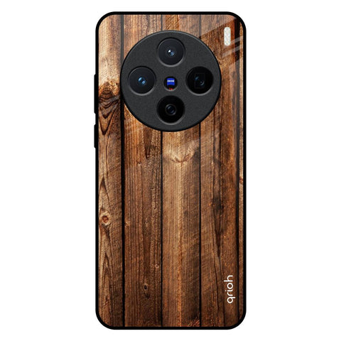 Timber Printed Vivo X200 5G Glass Back Cover Online