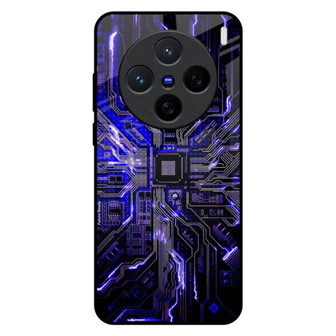 Techno Color Pattern Vivo X200 5G Glass Back Cover Online