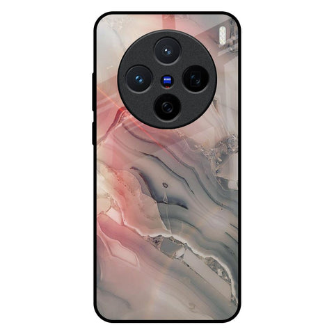 Pink And Grey Marble Vivo X200 5G Glass Back Cover Online