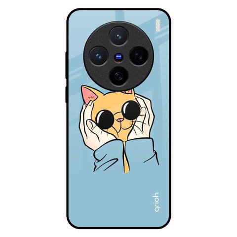 Adorable Cute Kitty Vivo X200 5G Glass Back Cover Online