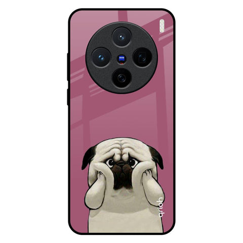 Funny Pug Face Vivo X200 5G Glass Back Cover Online