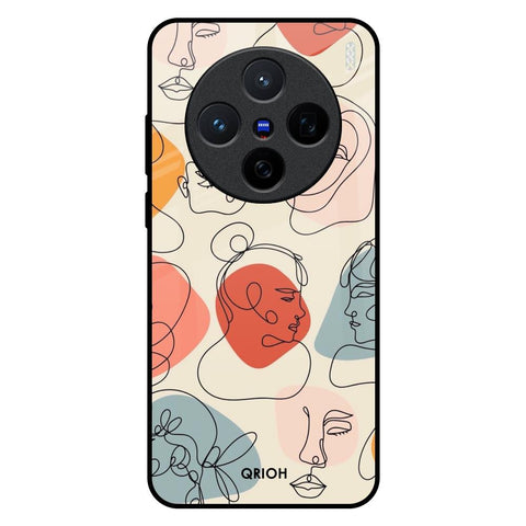 Abstract Faces Vivo X200 5G Glass Back Cover Online