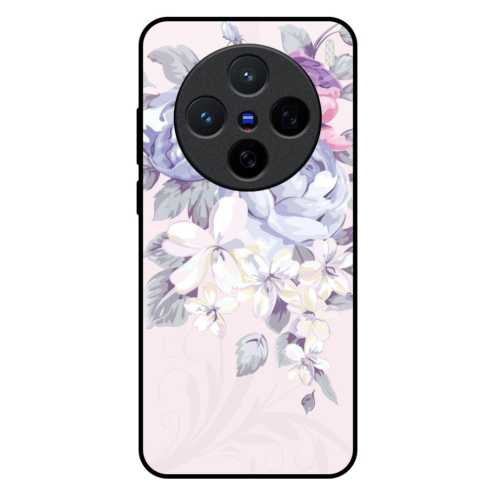 Elegant Floral Vivo X200 5G Glass Back Cover Online