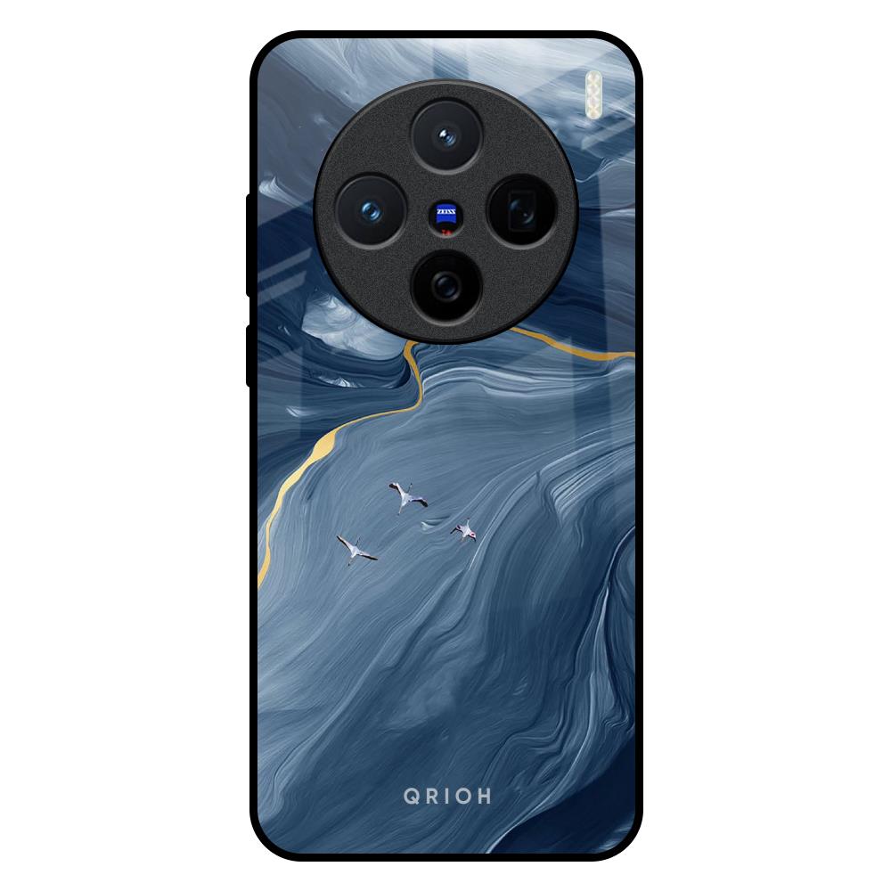Deep Ocean Marble Vivo X200 5G Glass Back Cover Online