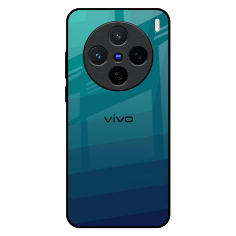 Green Triangle Pattern Vivo X200 5G Glass Back Cover Online