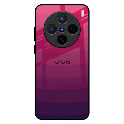 Wavy Pink Pattern Vivo X200 5G Glass Back Cover Online
