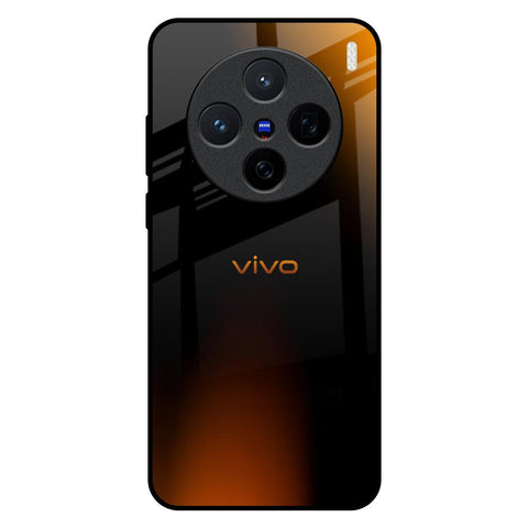 Orange Black Fusion Vivo X200 5G Glass Back Cover Online