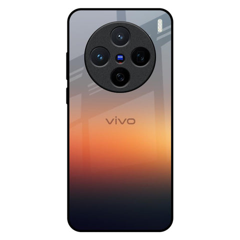 Aesthetic Orange Vivo X200 5G Glass Back Cover Online