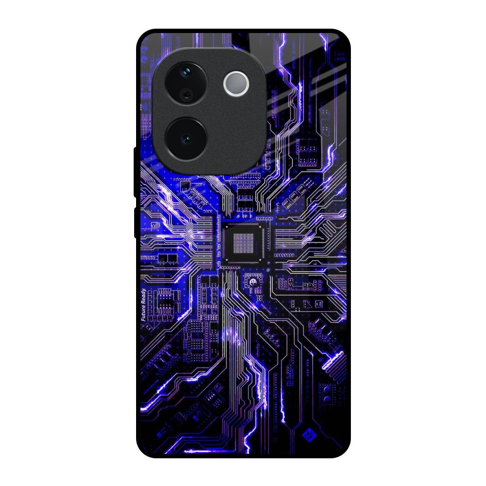 Techno Color Pattern Vivo T3 Pro 5G Glass Back Cover Online