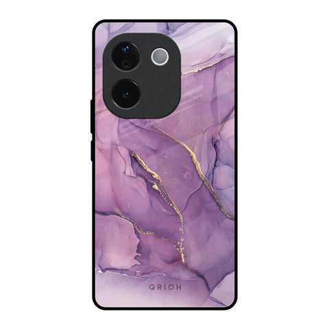 Purple Gold Marble Vivo T3 Pro 5G Glass Back Cover Online