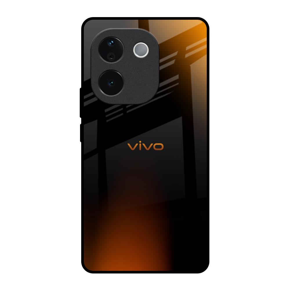 Orange Black Fusion Vivo T3 Pro 5G Glass Back Cover Online