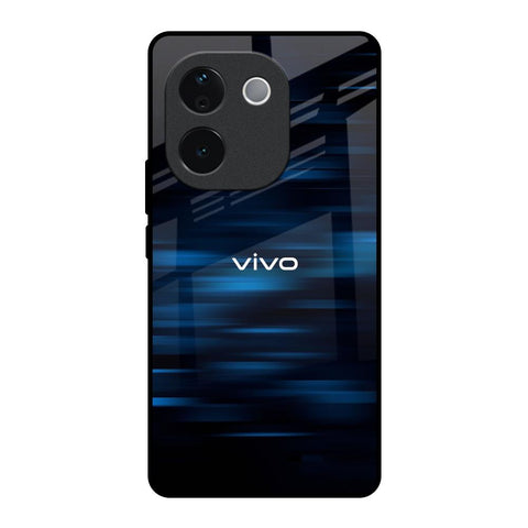 Blue Rough Abstract Vivo T3 Pro 5G Glass Back Cover Online