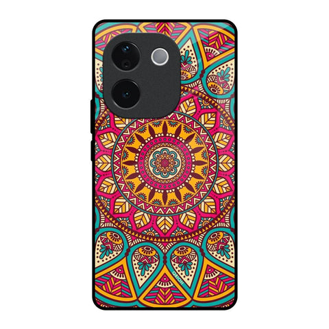 Elegant Mandala IQOO Z9s Pro 5G Glass Back Cover Online