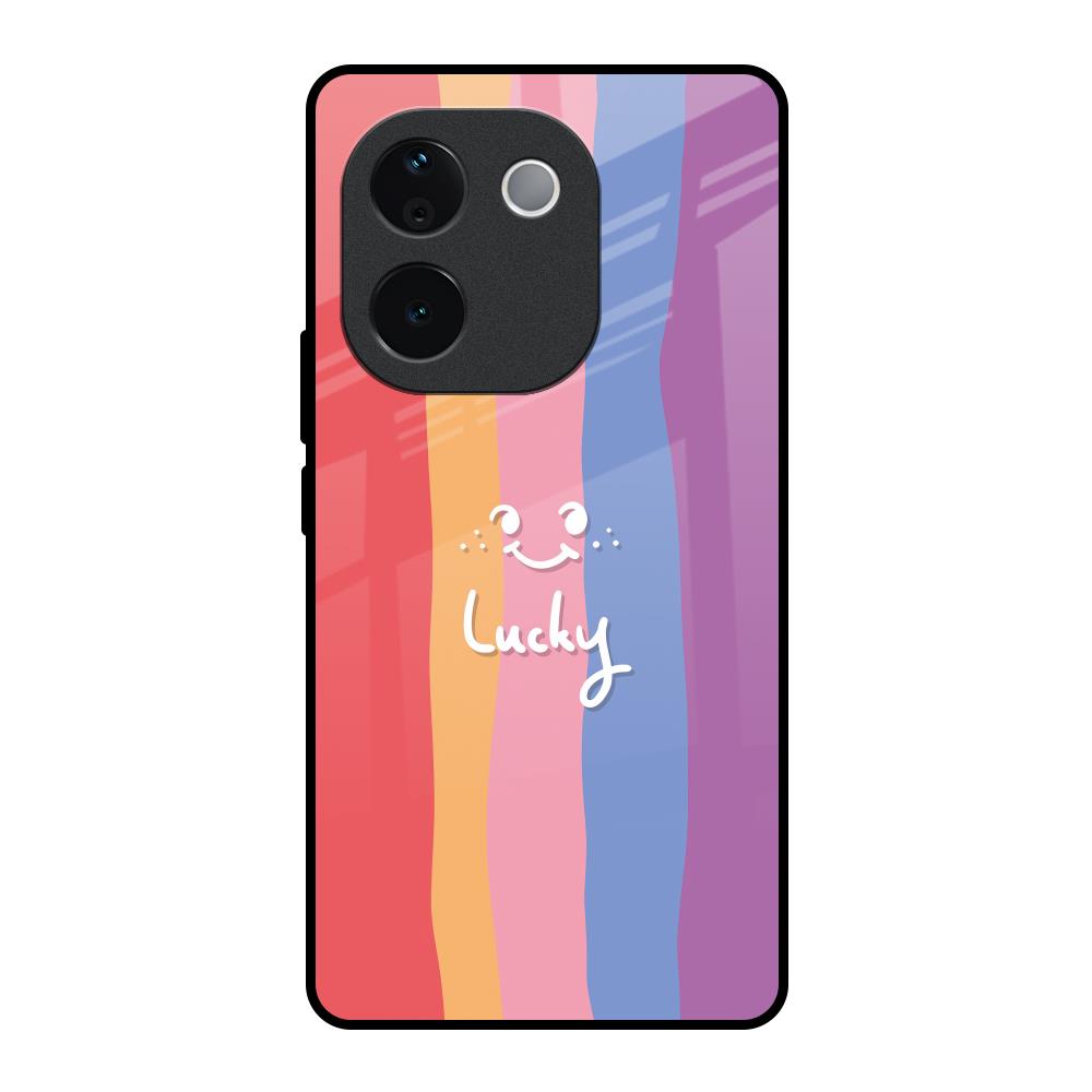 Lucky Abstract IQOO Z9s Pro 5G Glass Back Cover Online