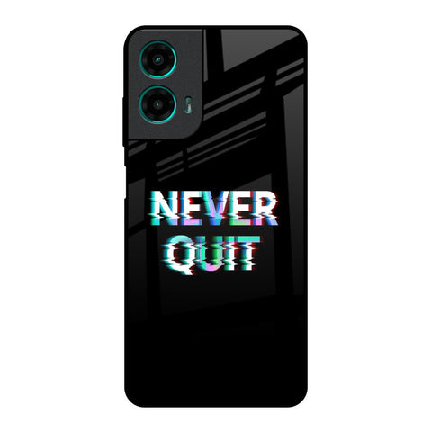 Never Quit Motorola G35 5G Glass Back Cover Online