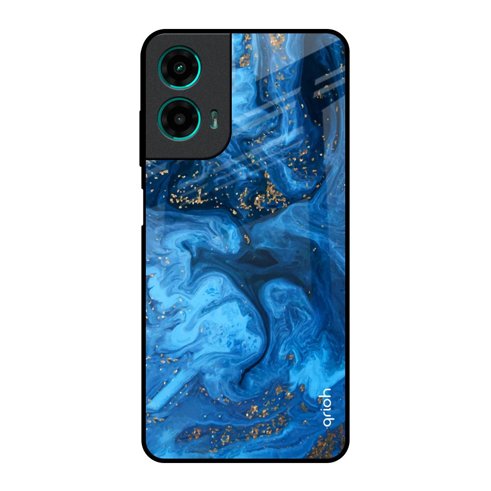 Gold Sprinkle Motorola G35 5G Glass Back Cover Online