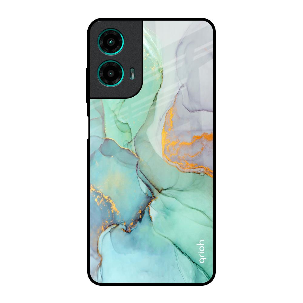 Green Marble Motorola G35 5G Glass Back Cover Online