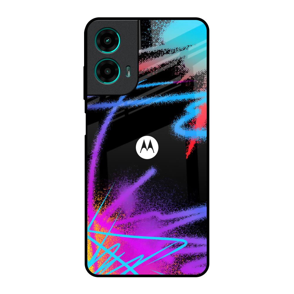 Brushy Color Motorola G35 5G Glass Back Cover Online