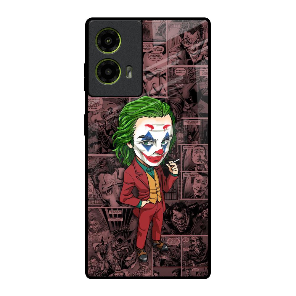 Joker Cartoon Motorola G85 5G Glass Back Cover Online