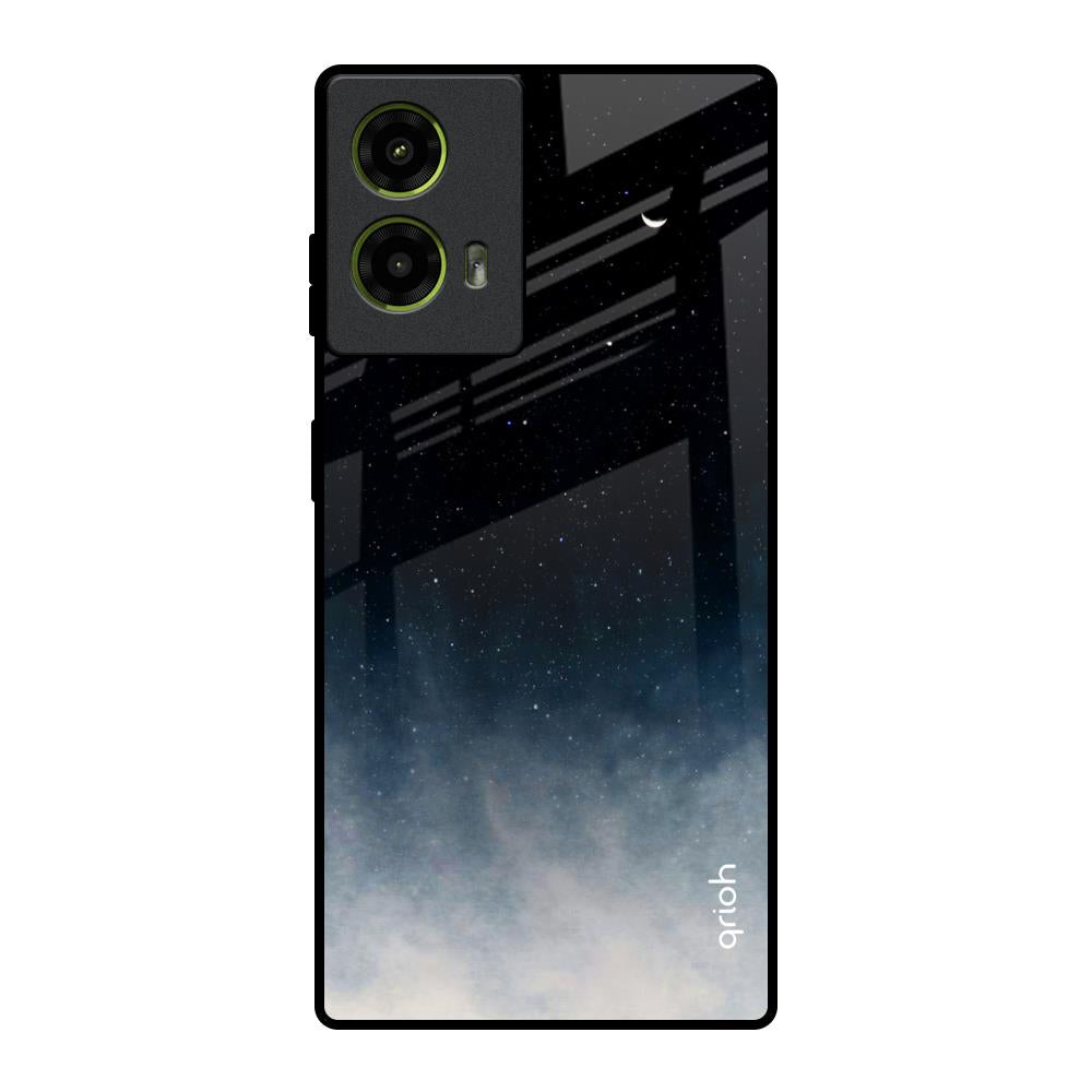 Black Aura Motorola G85 5G Glass Back Cover Online