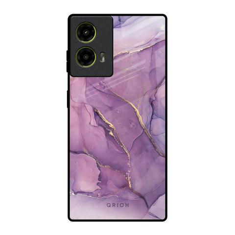 Purple Gold Marble Motorola G85 5G Glass Back Cover Online