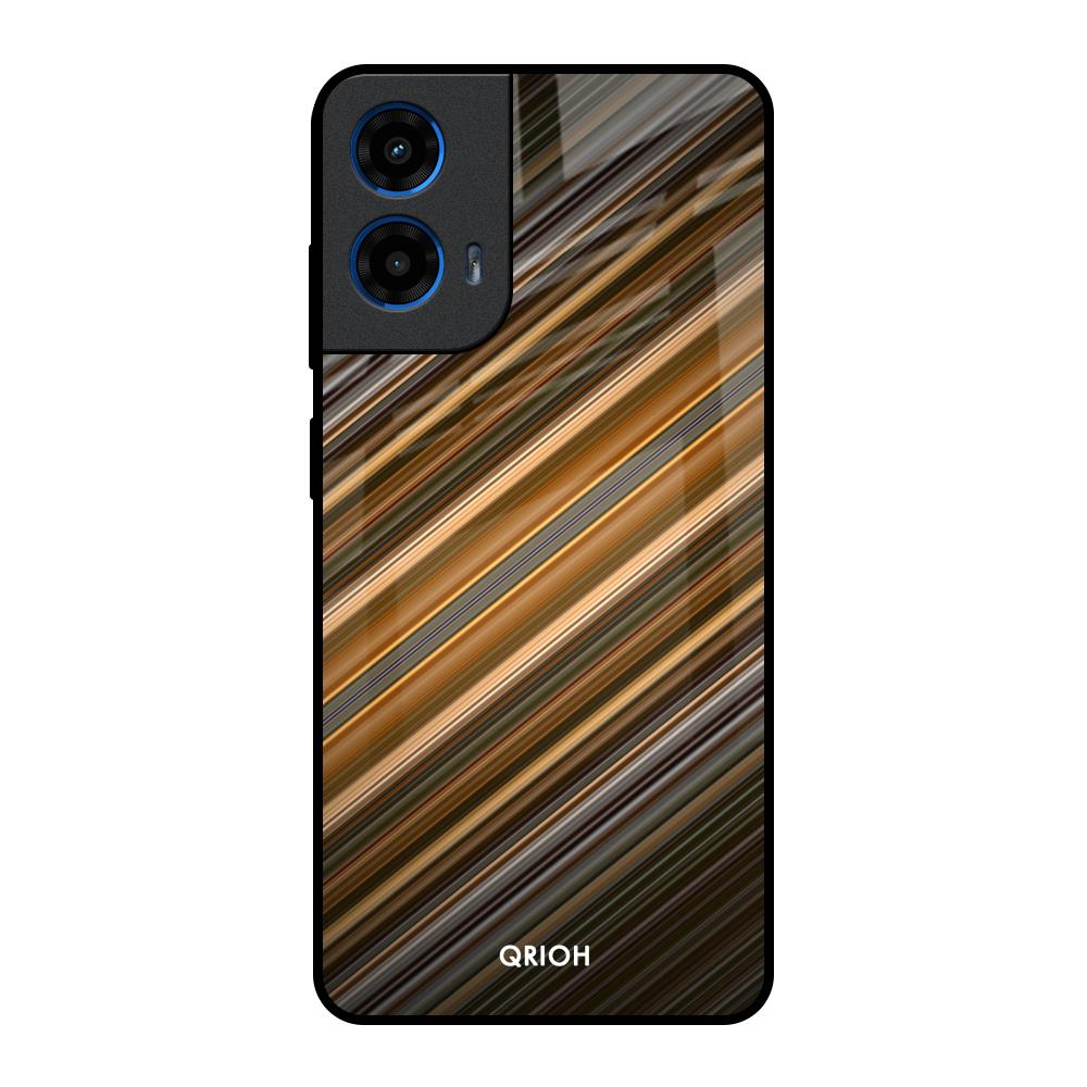 Diagonal Slash Pattern Motorola G45 5G Glass Back Cover Online