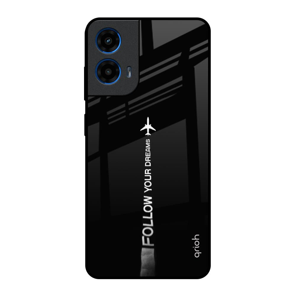 Follow Your Dreams Motorola G45 5G Glass Back Cover Online