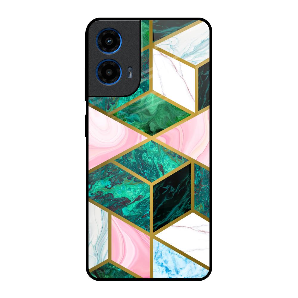 Seamless Green Marble Motorola G45 5G Glass Back Cover Online
