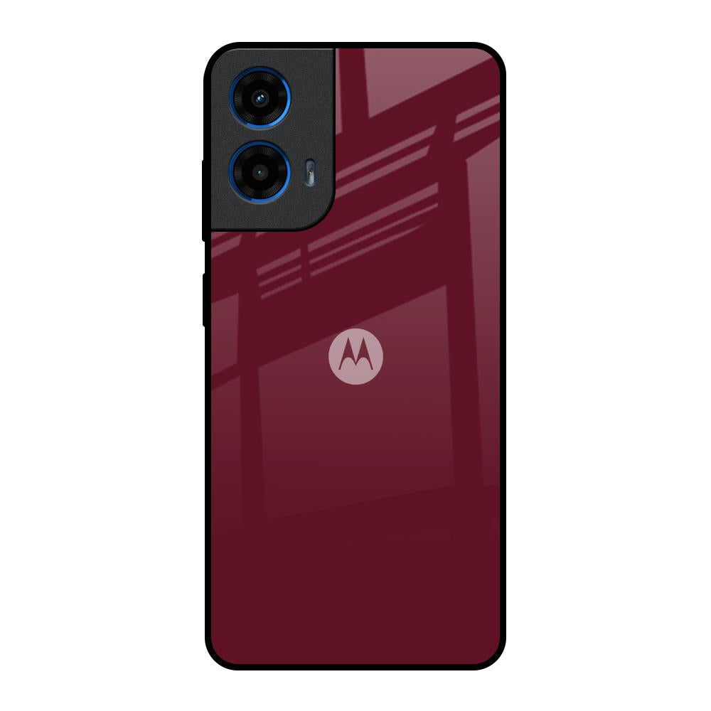 Classic Burgundy Motorola G45 5G Glass Back Cover Online