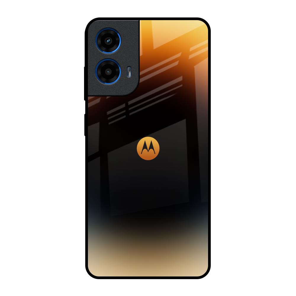 Grainy Yellow Motorola G45 5G Glass Back Cover Online