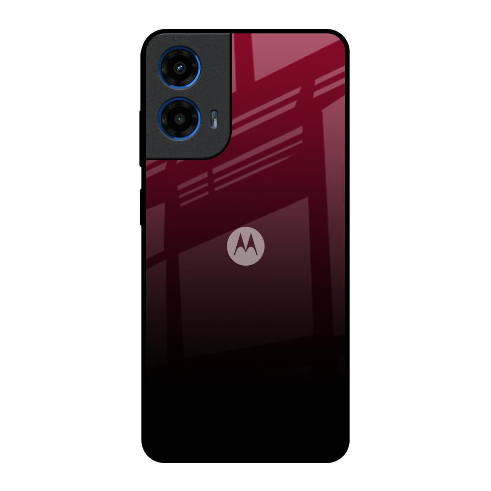 Wine Red Motorola G45 5G Glass Back Cover Online