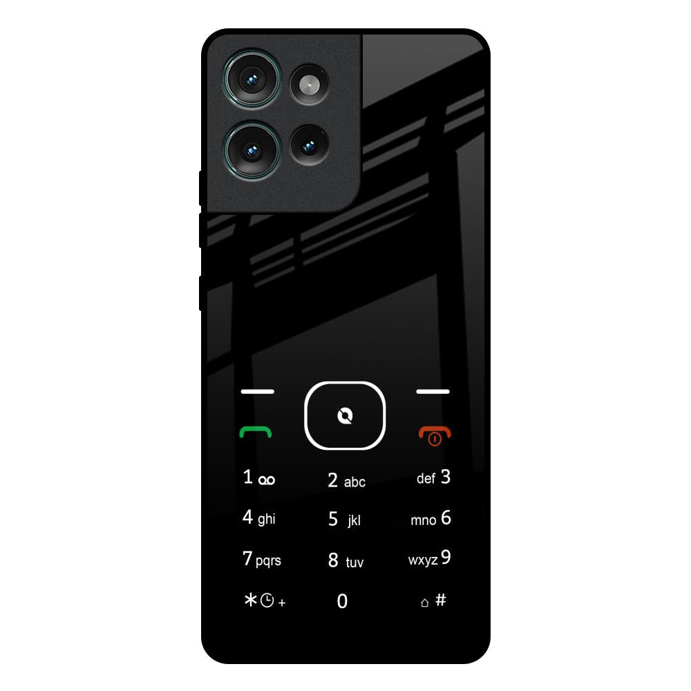 Classic Keypad Pattern Motorola Edge 50 5G Glass Back Cover Online