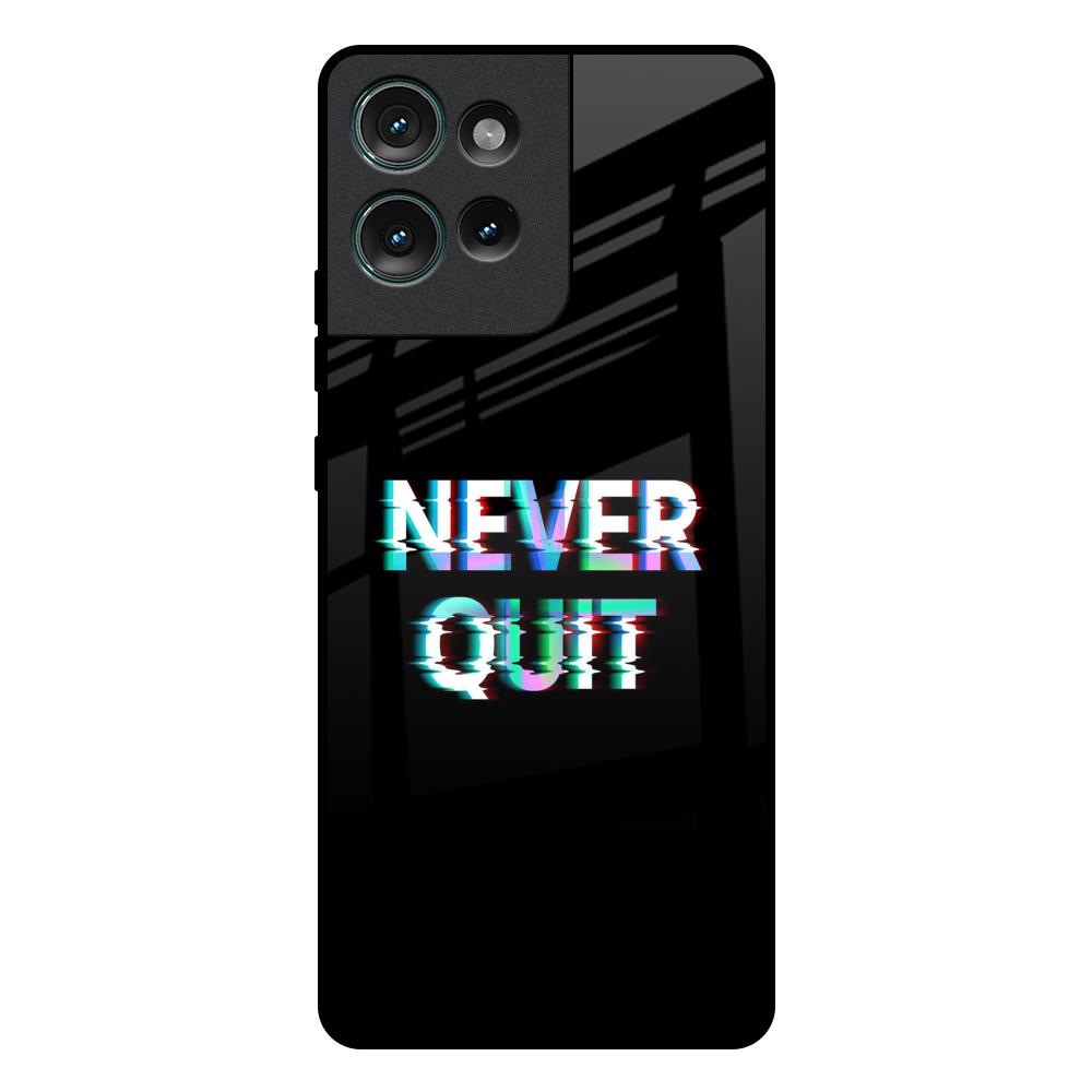 Never Quit Motorola Edge 50 5G Glass Back Cover Online