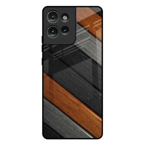 Tri Color Wood Motorola Edge 50 5G Glass Back Cover Online