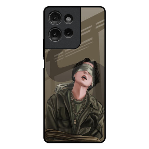 Blind Fold Motorola G75 5G Glass Back Cover Online
