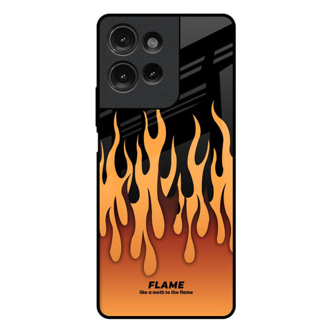 Fire Flame Motorola G75 5G Glass Back Cover Online